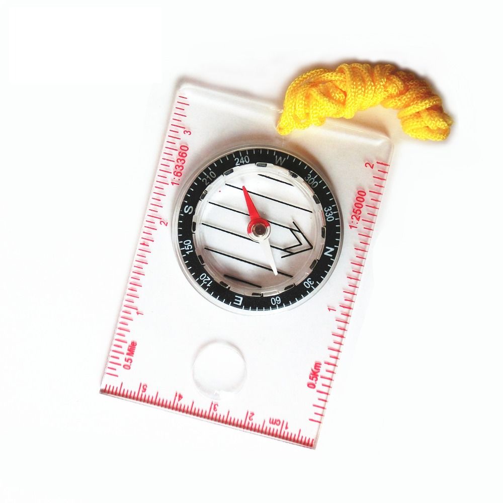 Map Compass Orienteering - Scale Ruler Orienteering Thumb Compass Survival