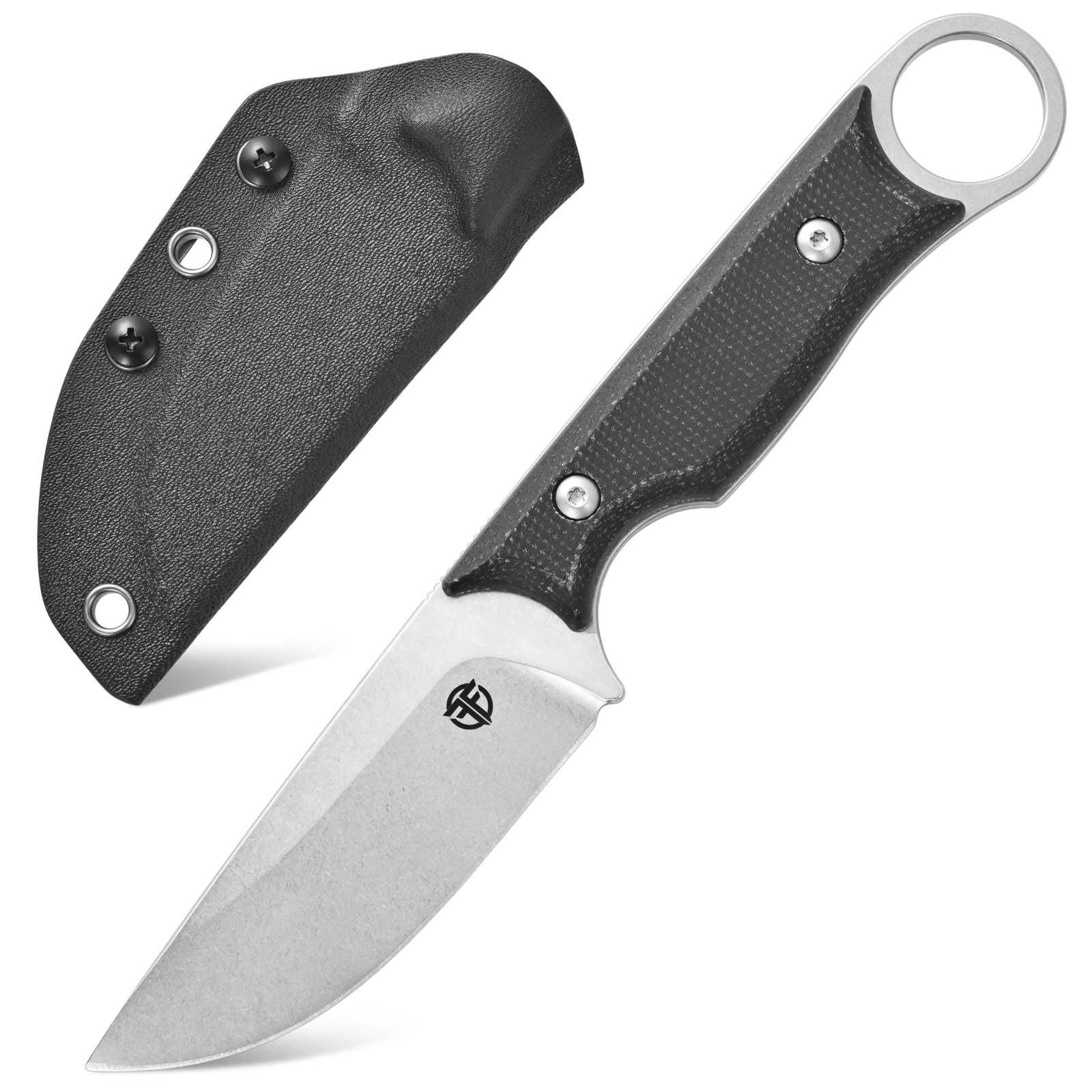 Survival Knife Full Tang - Eafengrow FF103 Fixed Blade Knife AUS-10