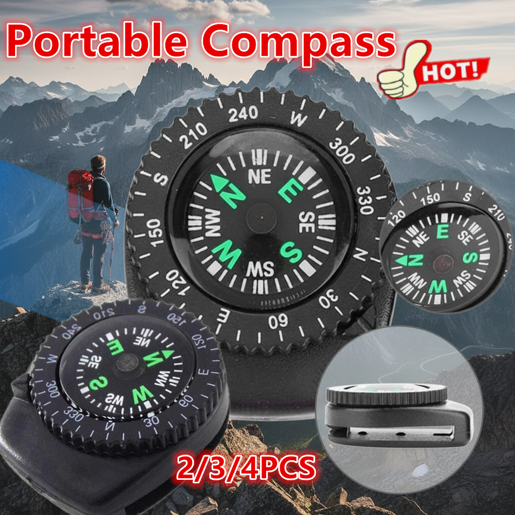 Map Compass Orienteering - 2/3/4pcs Portable Compass Navigation Hiking Camping
