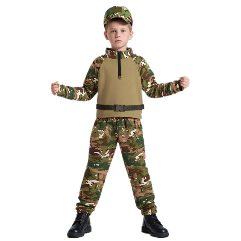 Outdoor Adventure Wear - Kids Adults Camouflage Frog Outfit Summer