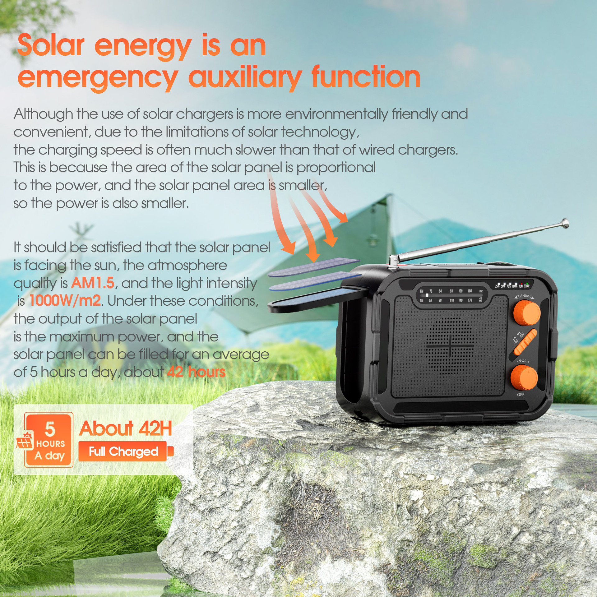 Hand-cranked Power Generation  - Emergency Radio Solar 评论和价格