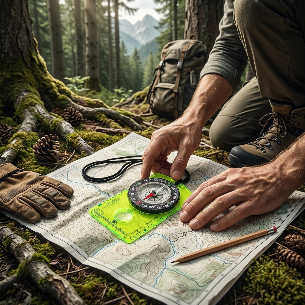 Waterproof Compass Outdoor Gad - Map Compass Orienteering 评论和价格