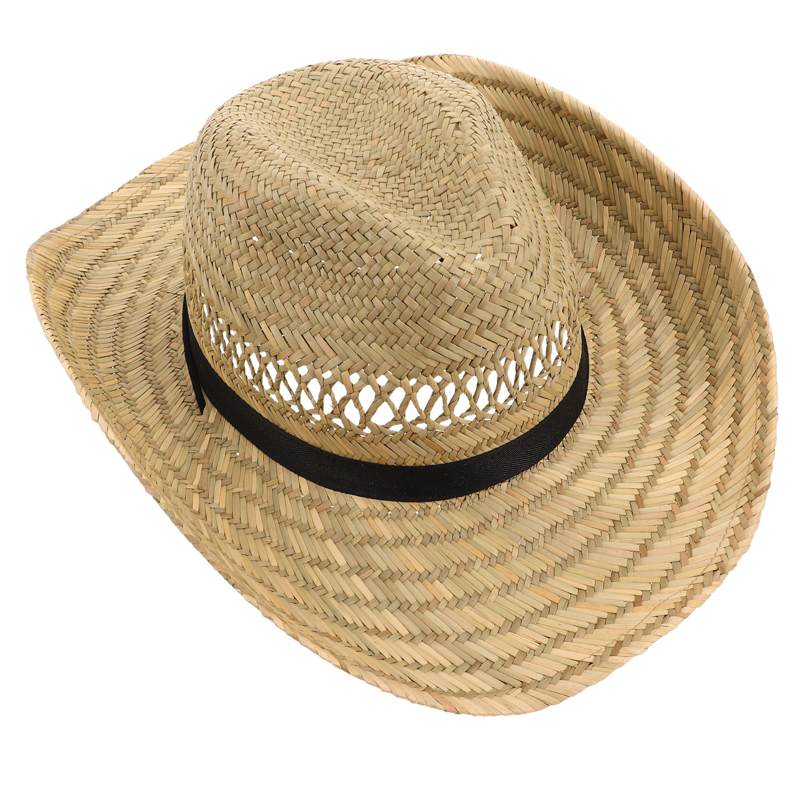 Straw Cowboy Hat Men Wide Brim - Outdoor Adventure Farm 评论和价格