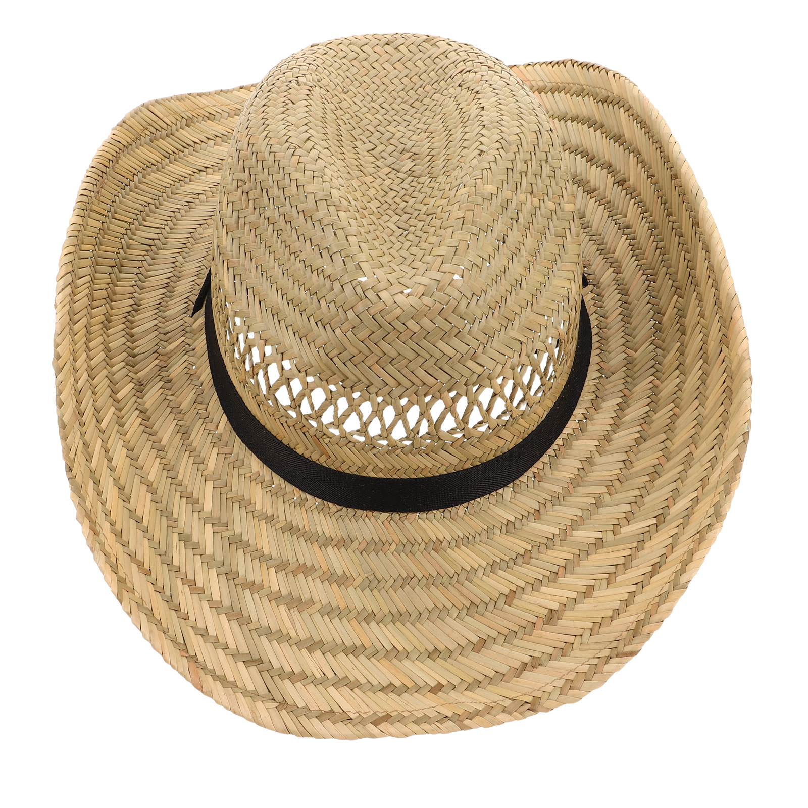 Straw Cowboy Hat Men Wide Brim - Outdoor Adventure Farm 评论和价格