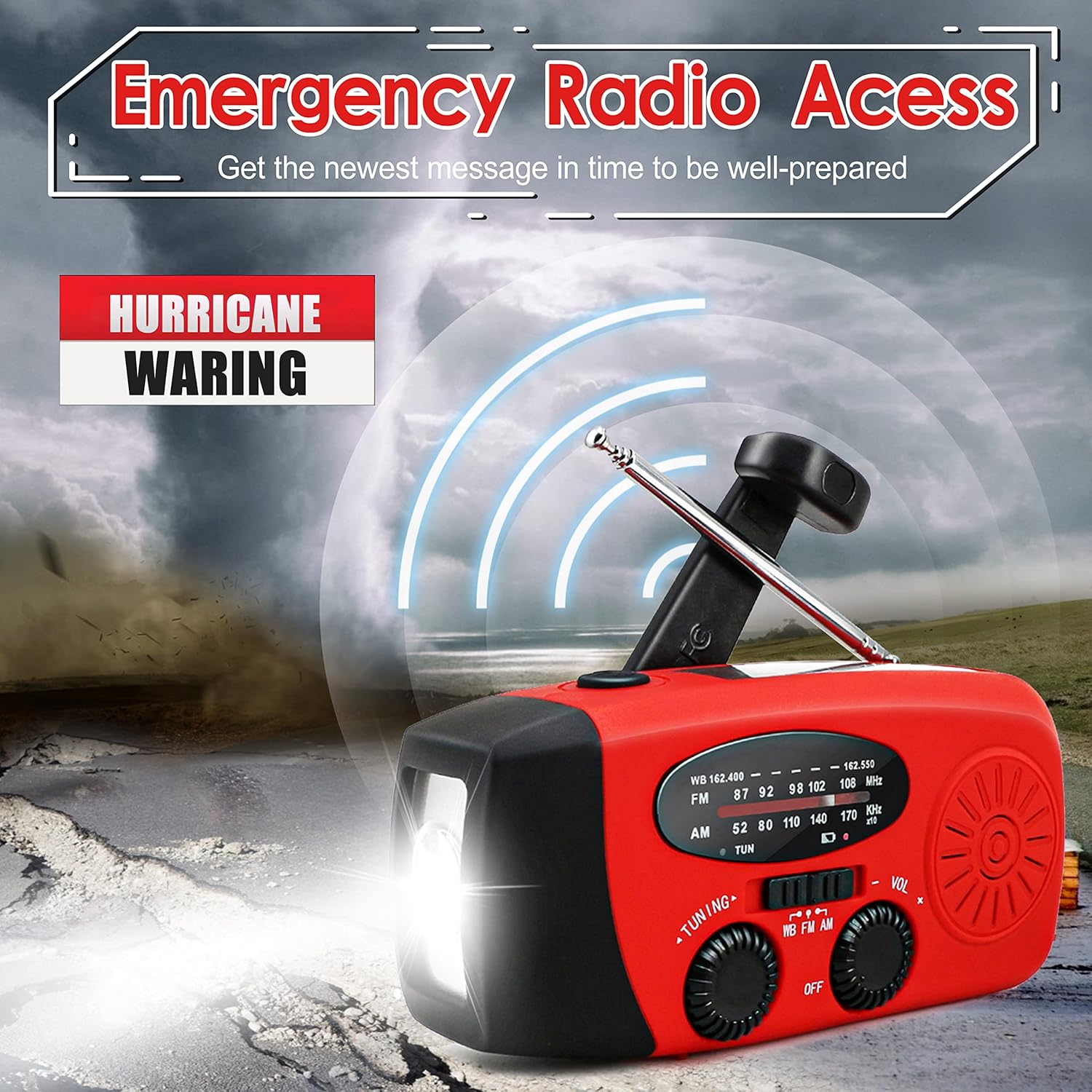 Multifunctional Hand Cranked G - Emergency Radio Solar 评论和价格