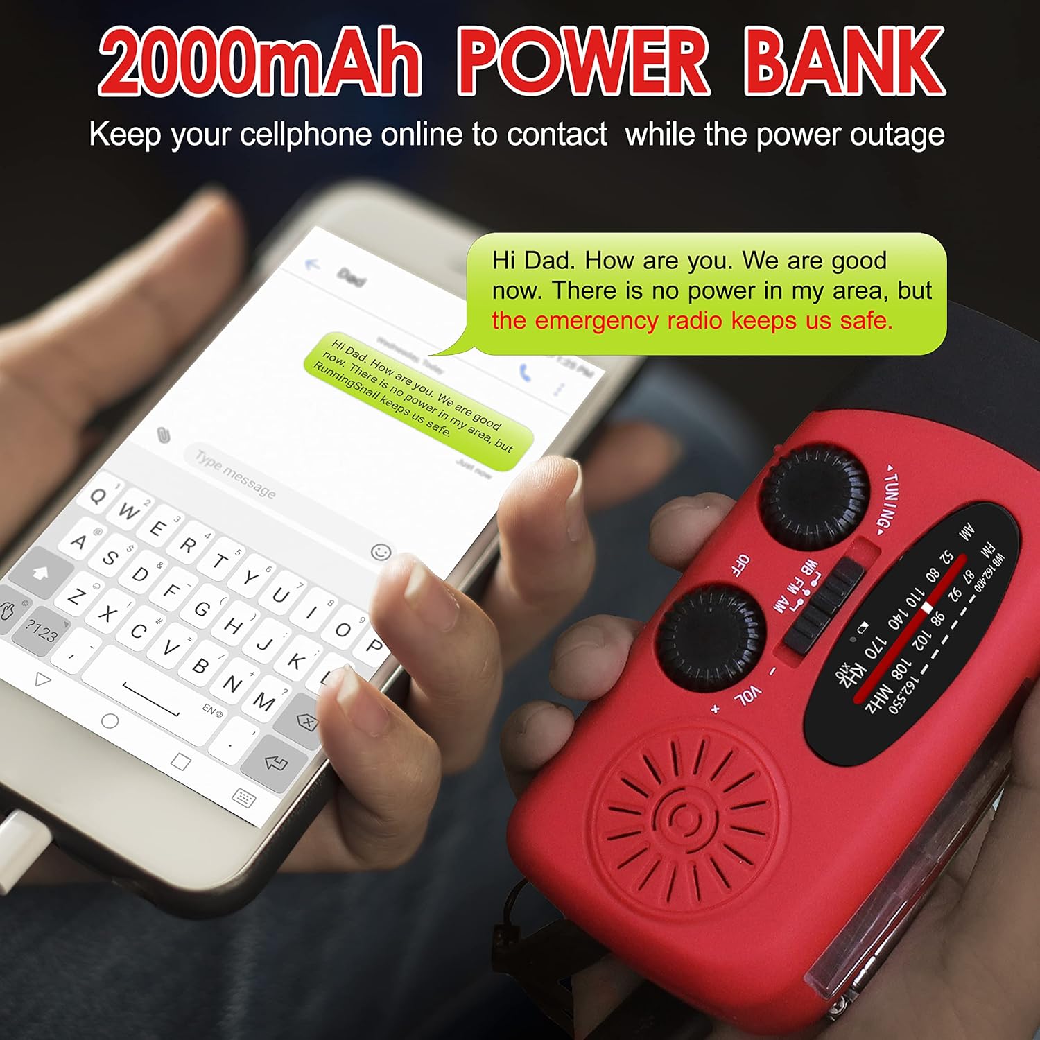 Multifunctional Hand Cranked G - Emergency Radio Solar 评论和价格