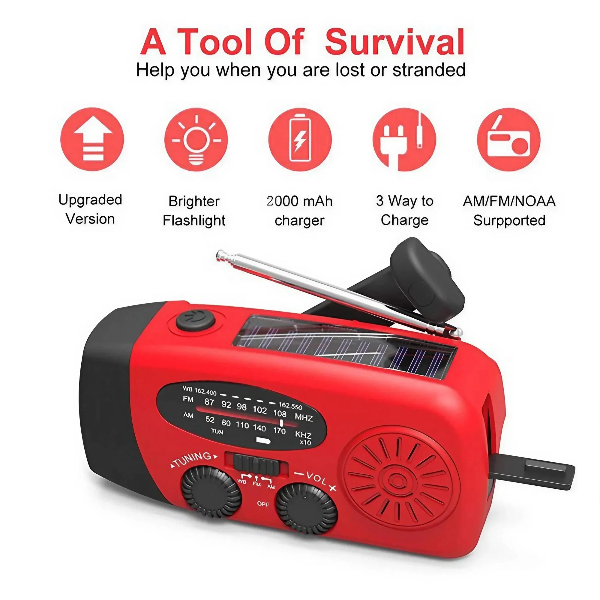 Multifunctional Garden & Emerg - Emergency Radio Solar 评论和价格