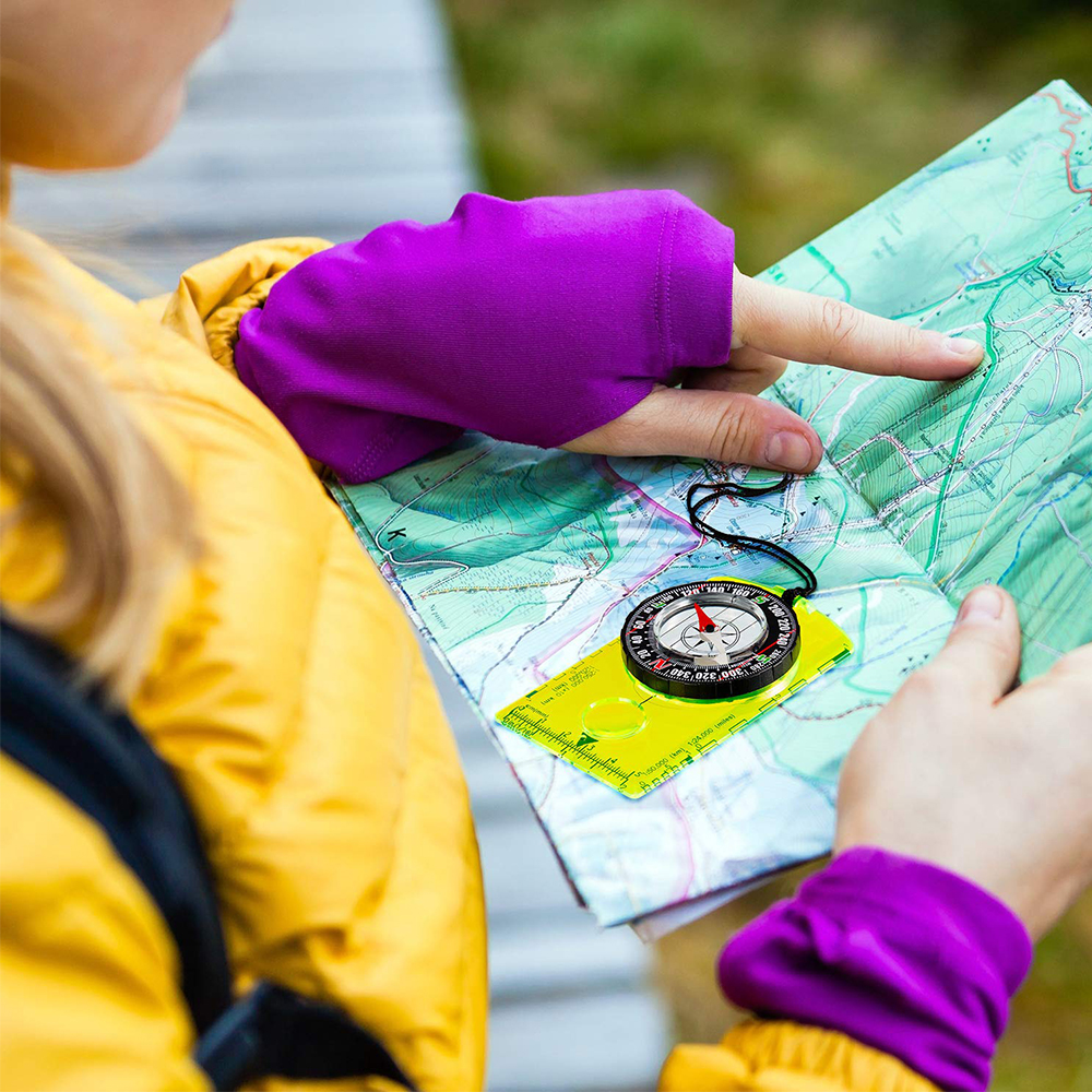 Waterproof Compass Outdoor Gad - Map Compass Orienteering 评论和价格
