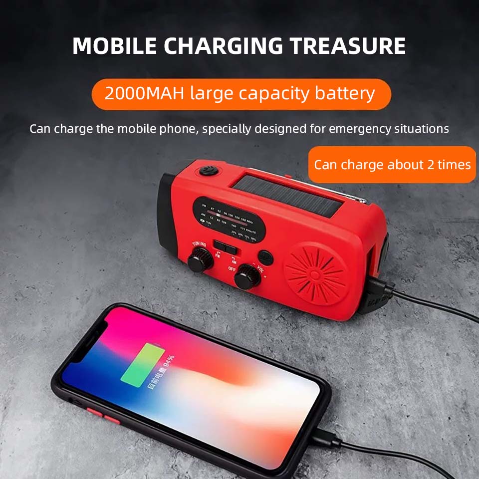 Solar Emergency Hand Cranked R - Emergency Radio Solar 评论和价格
