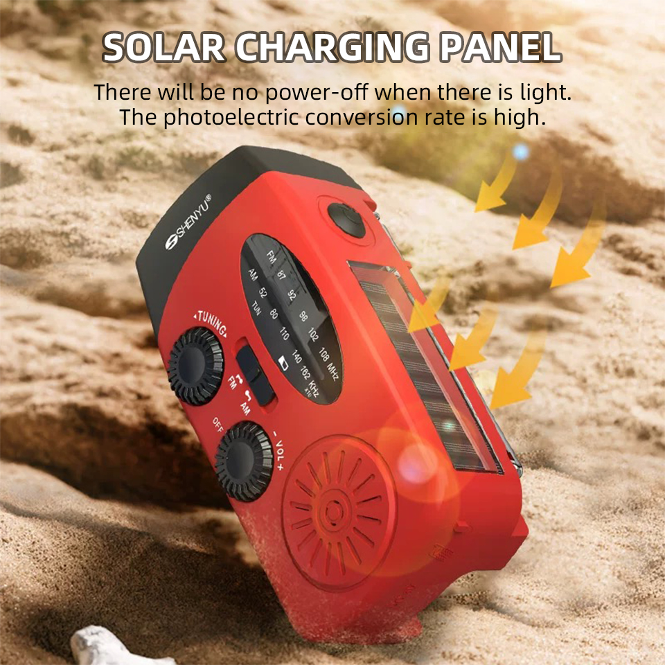 Solar Emergency Hand Cranked R - Emergency Radio Solar 评论和价格