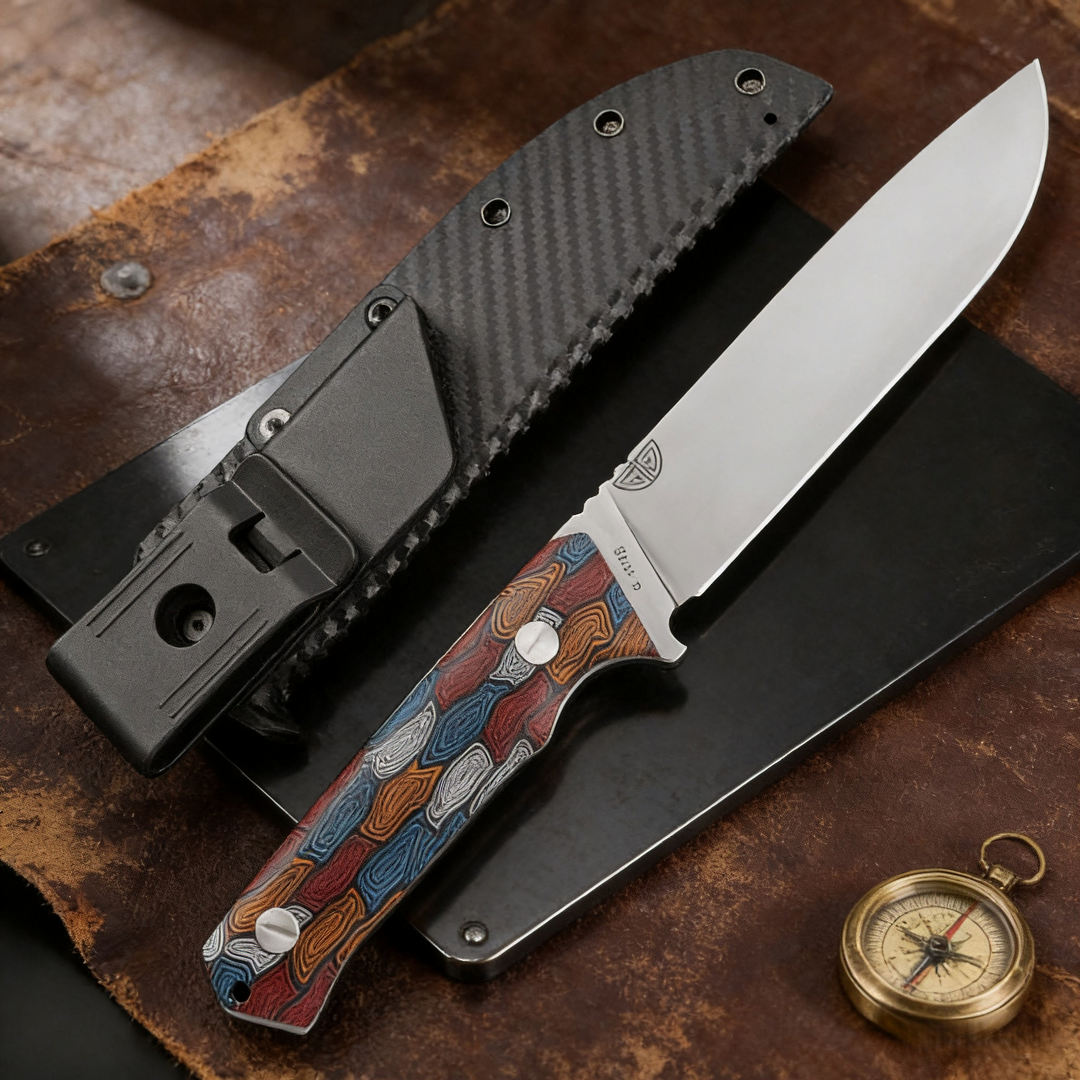 The blade of this outdoor trav - Survival Knife Full Tang 评论和价格