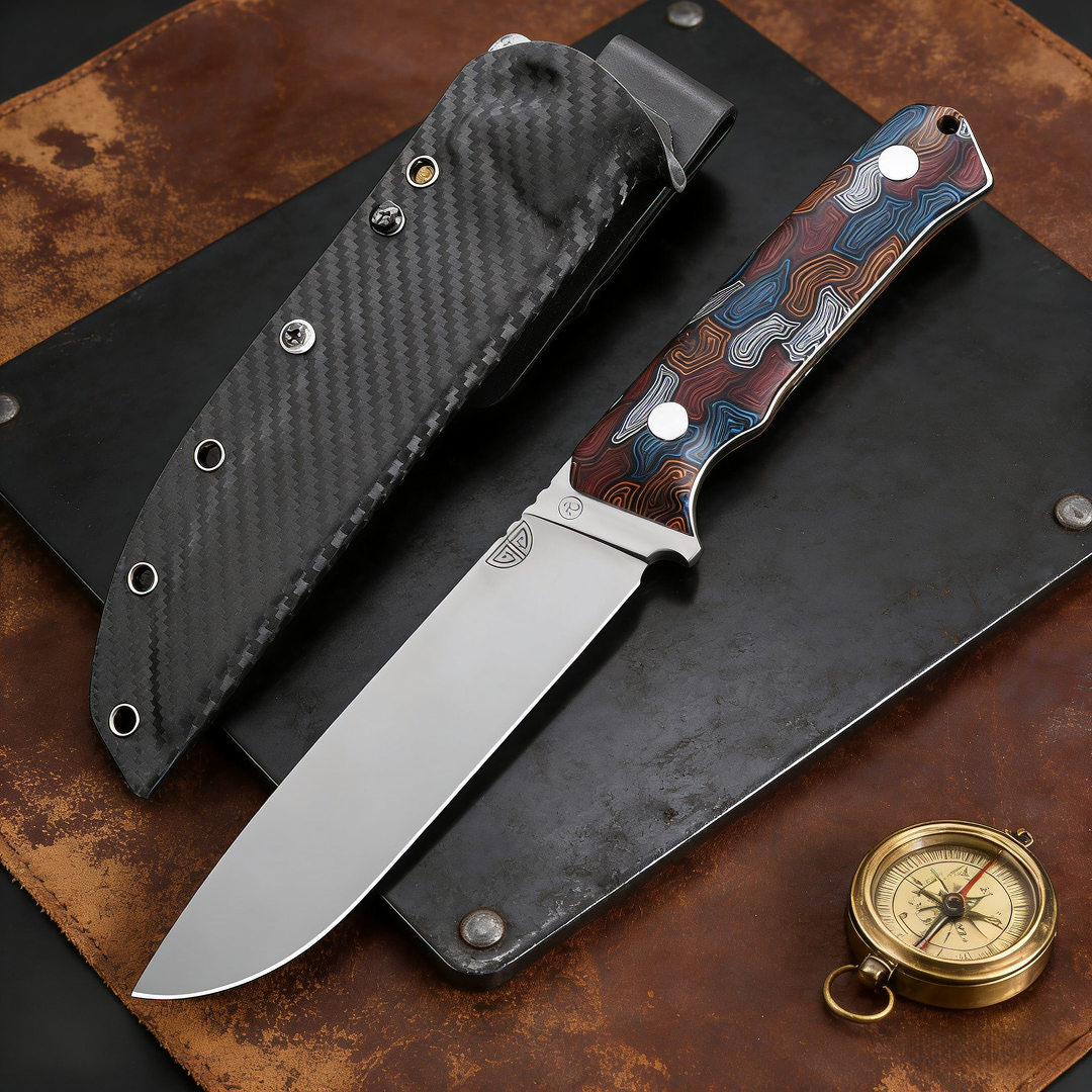 The blade of this outdoor trav - Survival Knife Full Tang 评论和价格