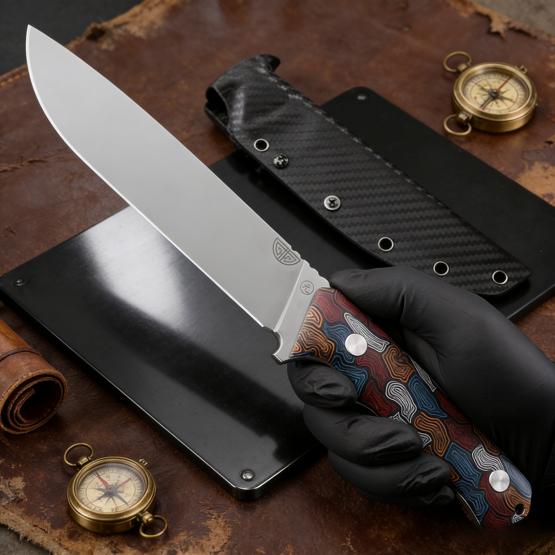 The blade of this outdoor trav - Survival Knife Full Tang 评论和价格