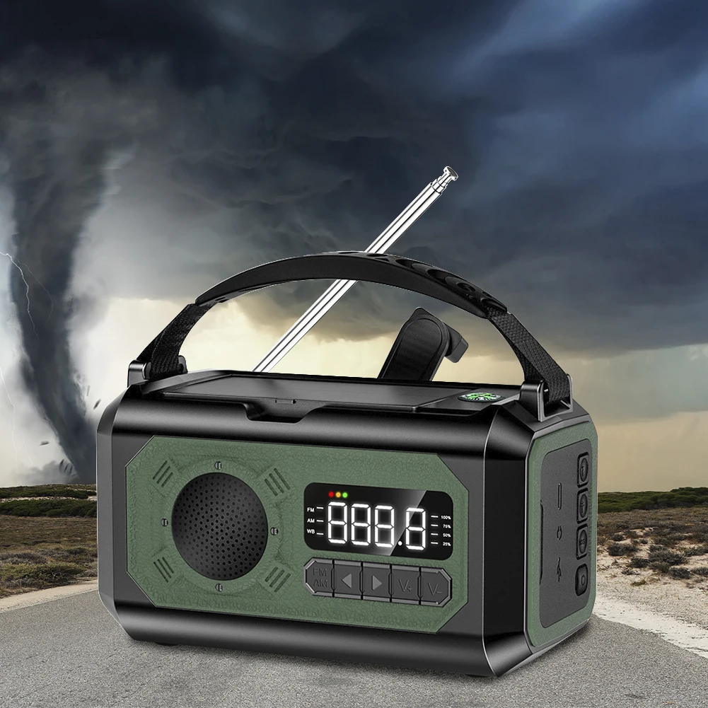 12000mAh AM/FM/NOAA Weather Ra - Emergency Radio Solar 评论和价格