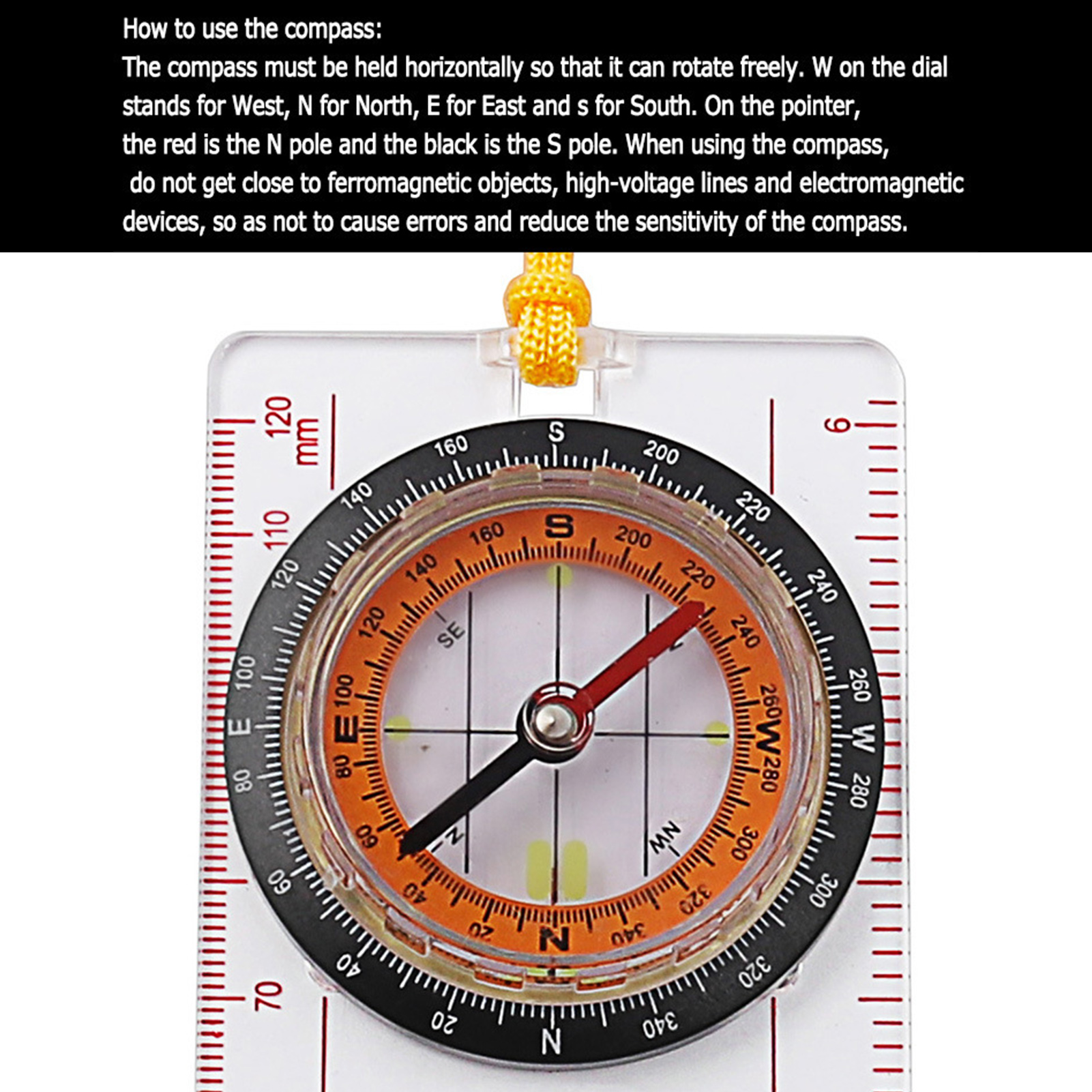 Orienteering Compass Ruler Cro - Map Compass Orienteering 评论和价格