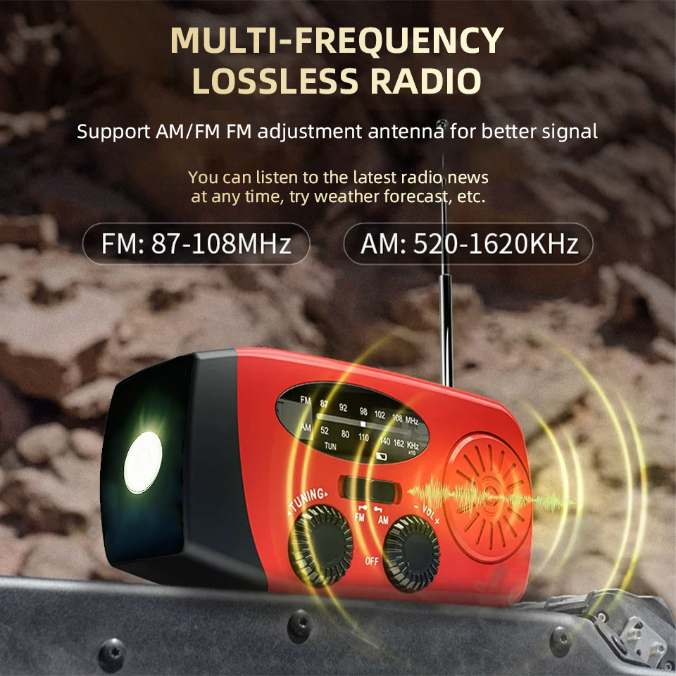 Hand Cranked Emergency Radio G - Emergency Radio Solar 评论和价格