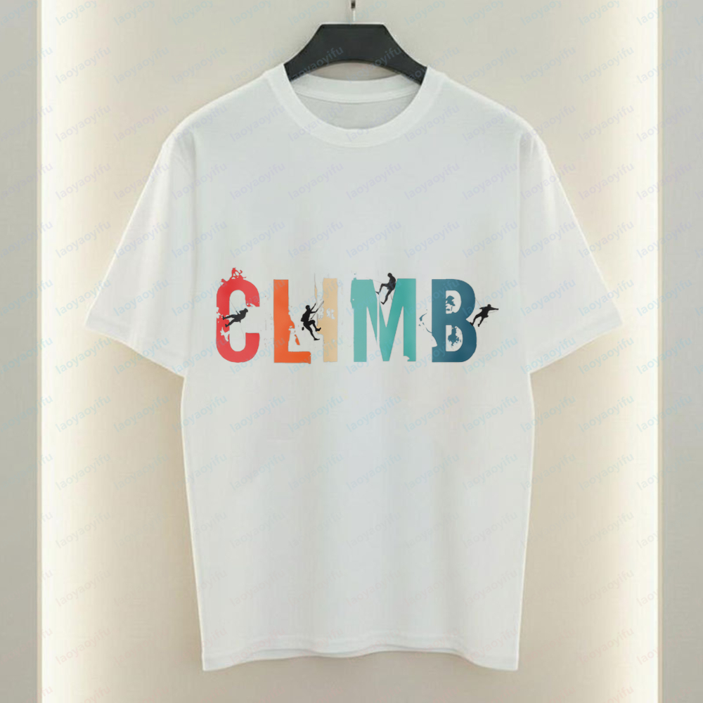 Climb Graphic Cotton Tshirts O - Outdoor Adventure Wear 评论和价格