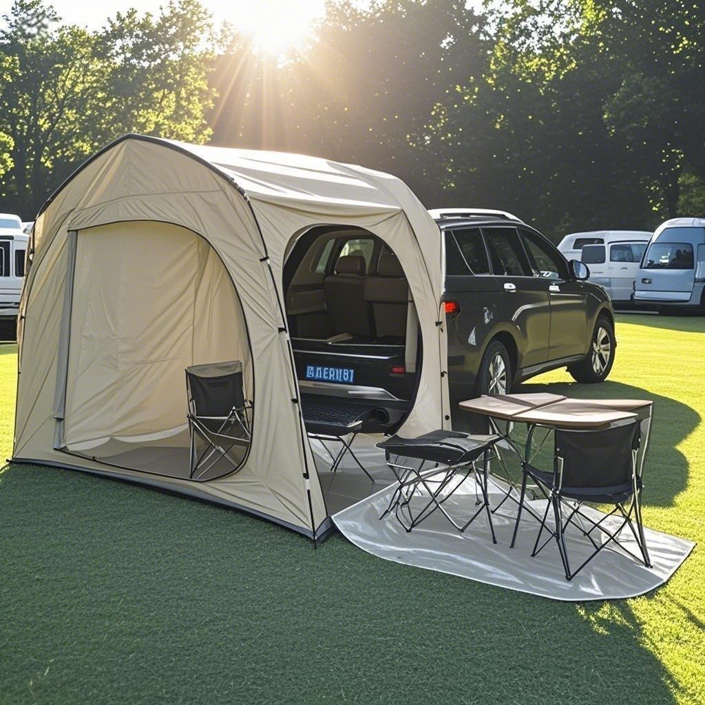 Off-Road Car Tent SUV Tailgate - Outdoor Adventure Dome Shelter 评论和价格