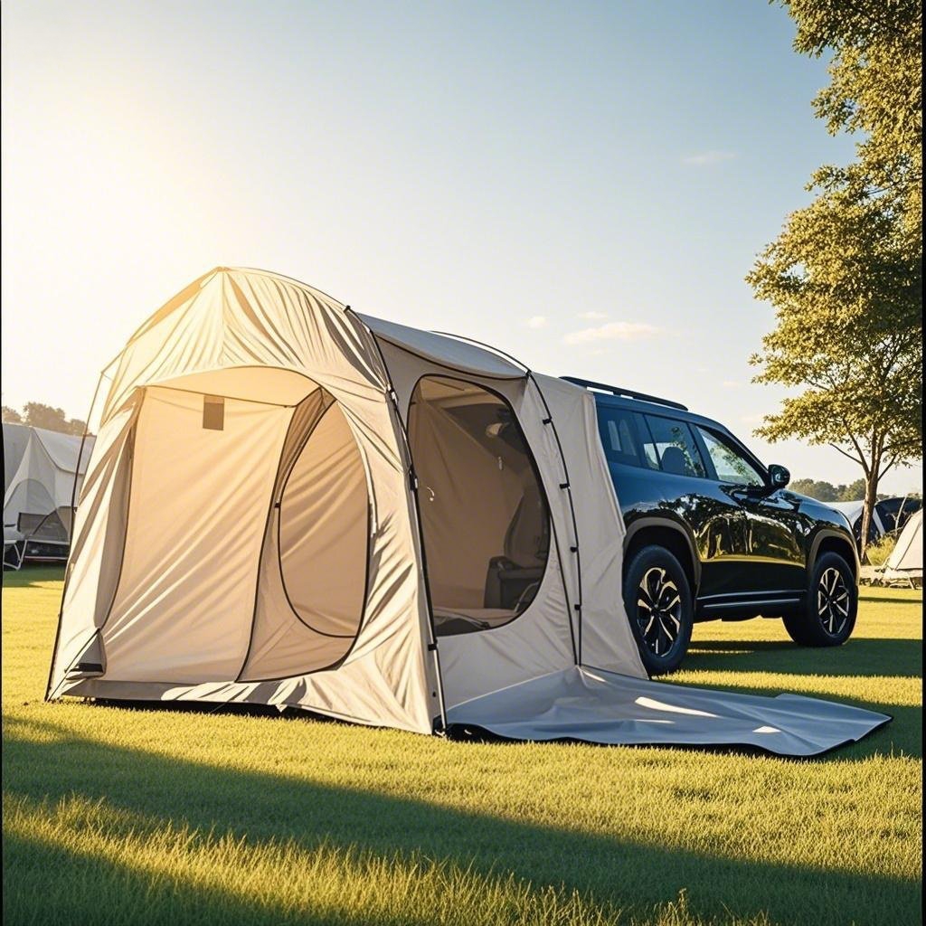 Off-Road Car Tent SUV Tailgate - Outdoor Adventure Dome Shelter 评论和价格