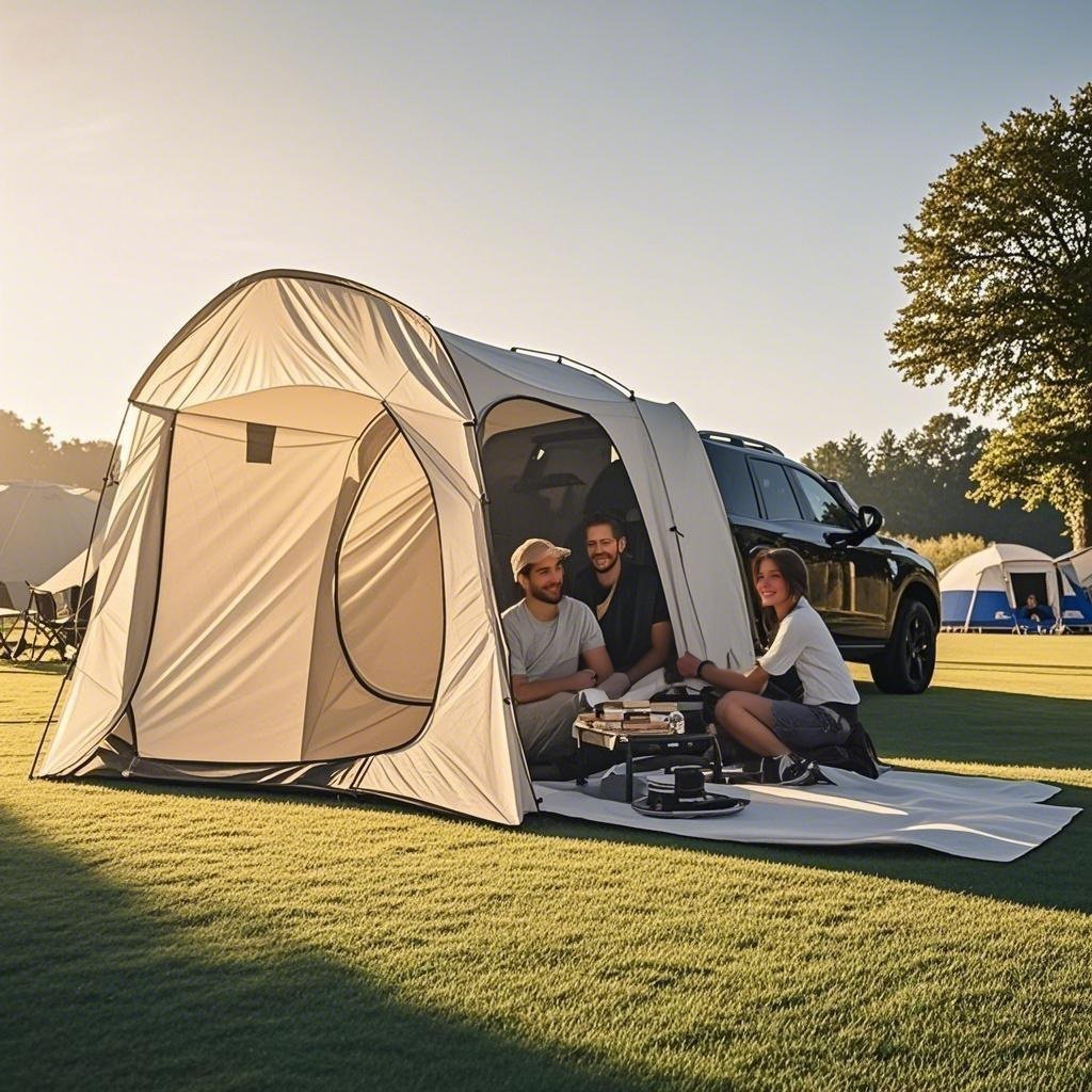 Off-Road Car Tent SUV Tailgate - Outdoor Adventure Dome Shelter 评论和价格