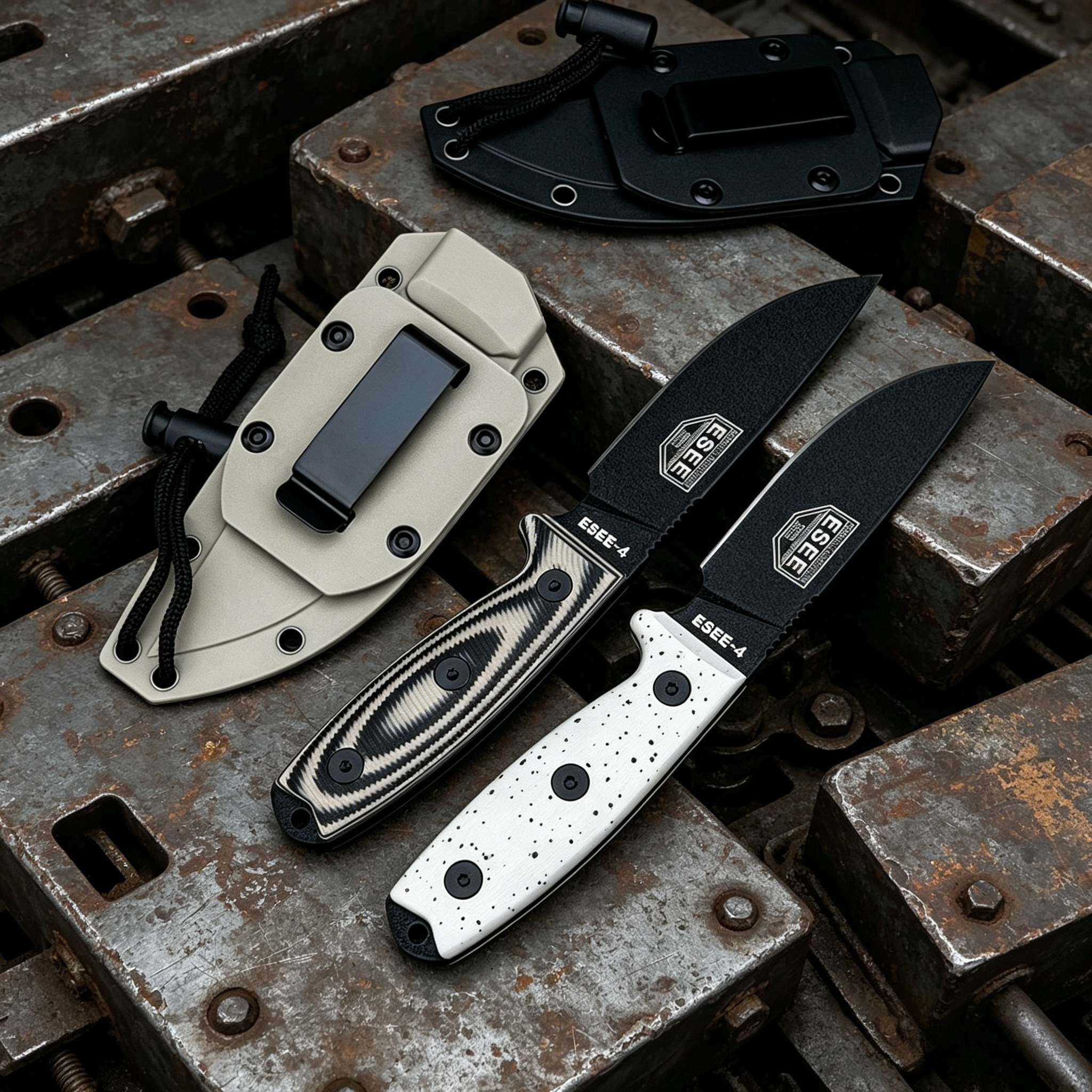ESEE4 D2 Stonewashed Camping F - Survival Knife Full Tang 评论和价格