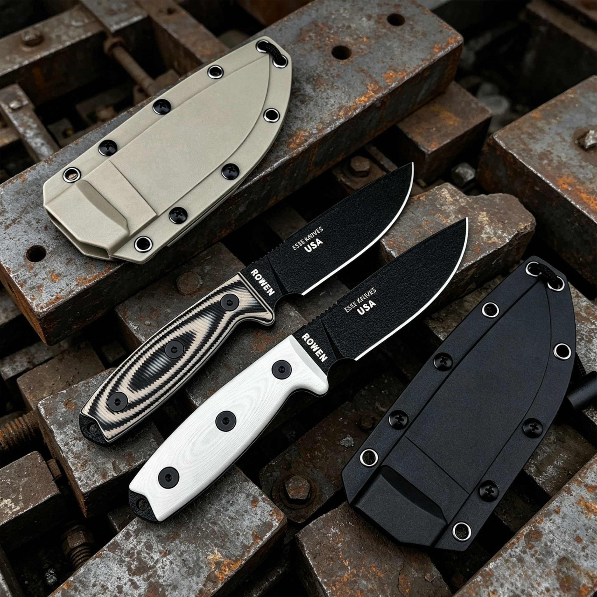 ESEE4 D2 Stonewashed Camping F - Survival Knife Full Tang 评论和价格