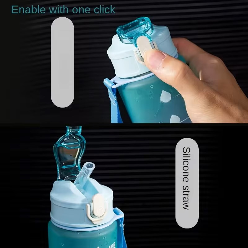 Sports Water Bottle with Time- - Outdoor Adventure Sports 评论和价格