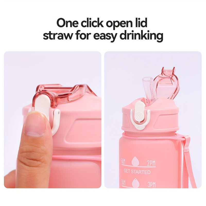 Sports Water Bottle with Time- - Outdoor Adventure Sports 评论和价格