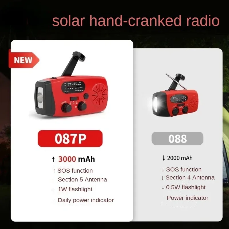 Portable Multifunctional Handh - Emergency Radio Solar 评论和价格