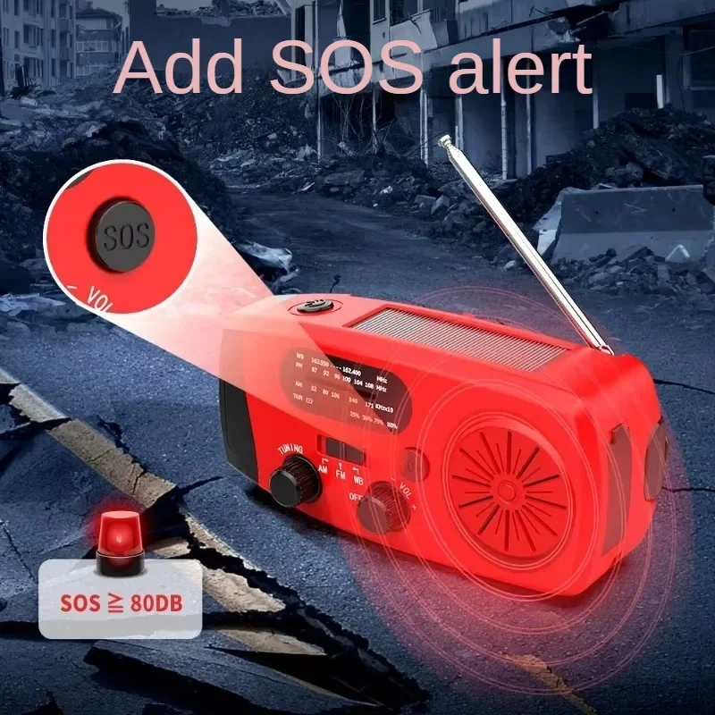 Portable Multifunctional Handh - Emergency Radio Solar 评论和价格