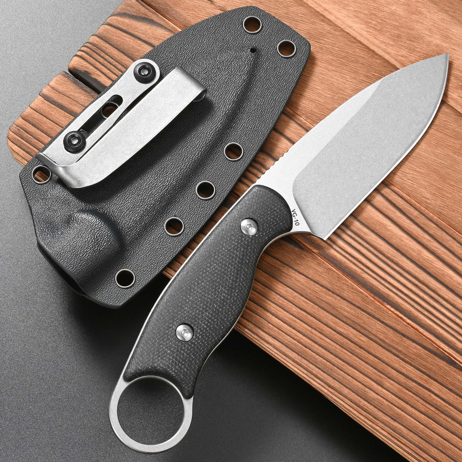 FF116 Fixed Blade Knife VG10 S - Survival Knife Full Tang 评论和价格