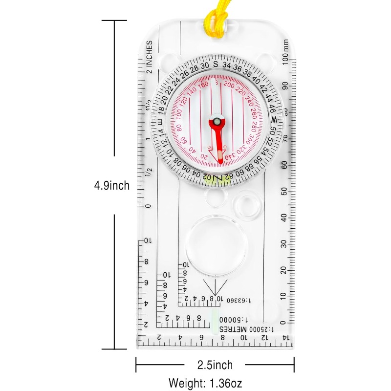 Military Multi-Function Compas - Map Compass Orienteering 评论和价格
