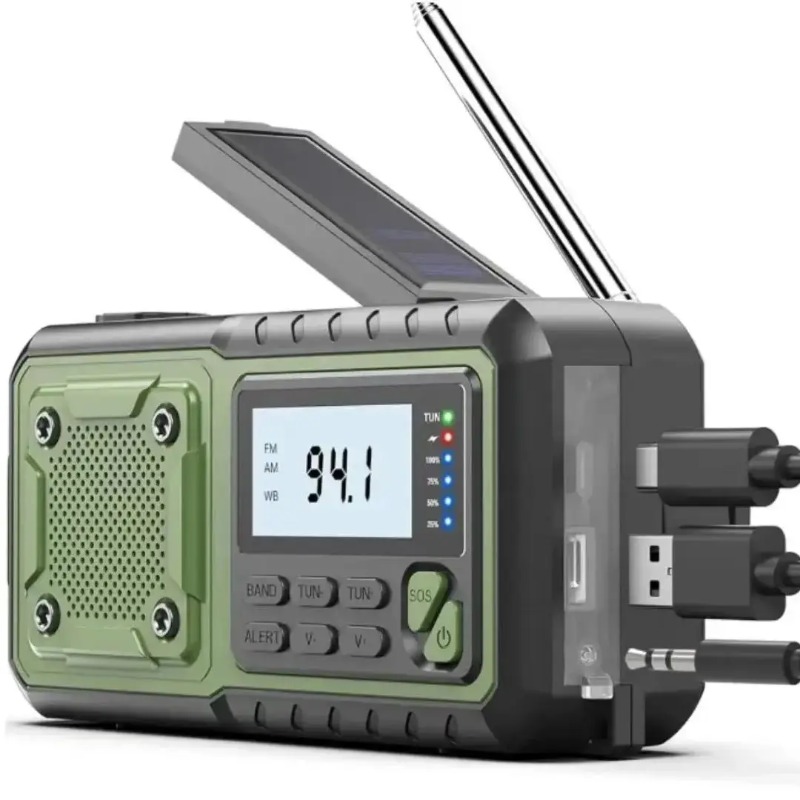 4000mAh Solar Hand Crank Emerg - Emergency Radio Solar 评论和价格