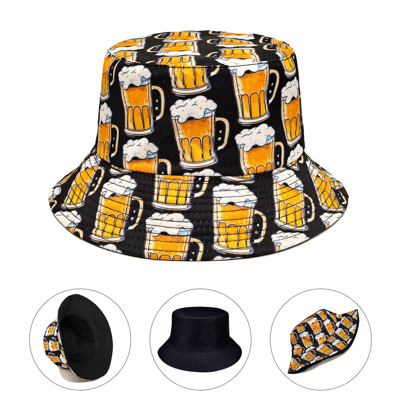 Fashionable Beer-Printed Doubl - Outdoor Adventure Wear 评论和价格
